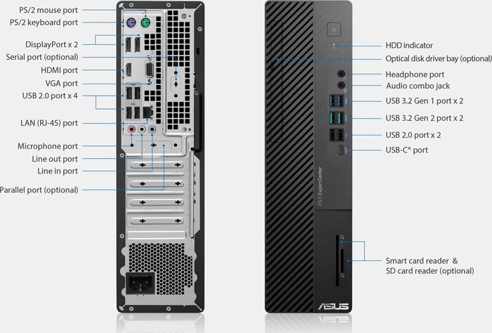 ASUS ExpertCenter D7 SFF D700SER-714700018X, Core i7-14700, 32GB RAM, 512GB SSD