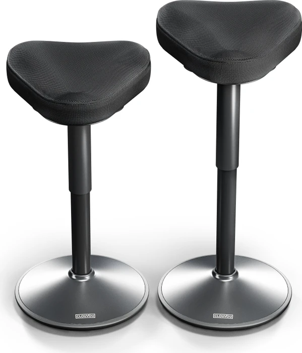 Clouvou Nexus Hocker, 470-640mm, schwarz