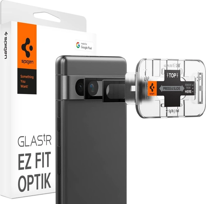 Spigen GLAS.tR EZ Fit Optik Lens Protector für Google Pixel 7a schwarz