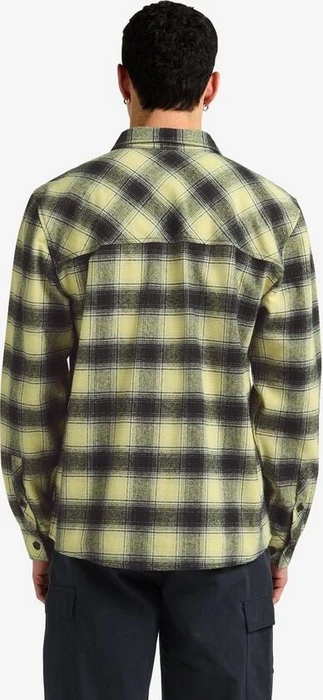 Jack Wolfskin Baja Flannel Hemd langarm check/lemon ice (Herren)