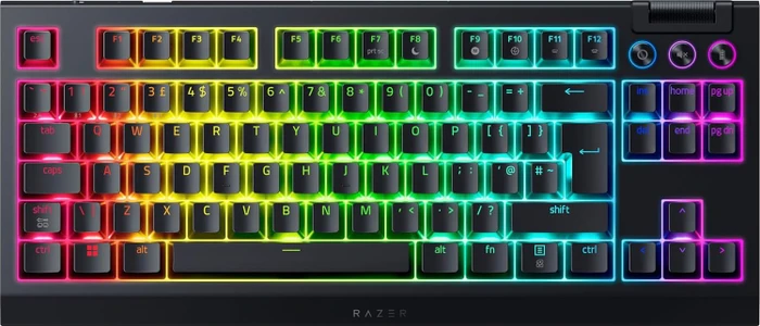 Razer BlackWidow V4 TKL Hyperspeed, hot-swap, Razer ORANGE Tactile Gen-3, USB/Bluetooth, UK