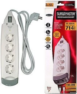 Belkin SurgeMaster, 4-fach, mit Audio/Video-Schutz, 2m