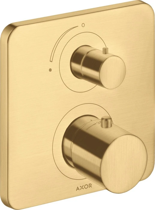 Hansgrohe Axor Citterio M Thermostat mit Absperrventil brushed gold optic
