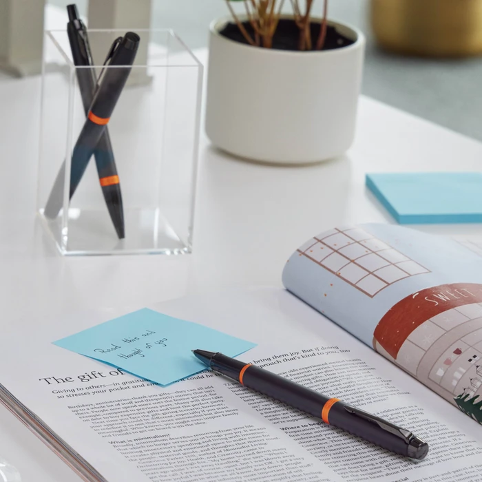 Parker IM Vibrant Rings Tintenroller (Mine) schwarz, Geschenkbox