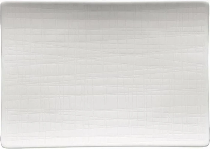 Rosenthal Mesh Weiß Platte flach 18x13cm