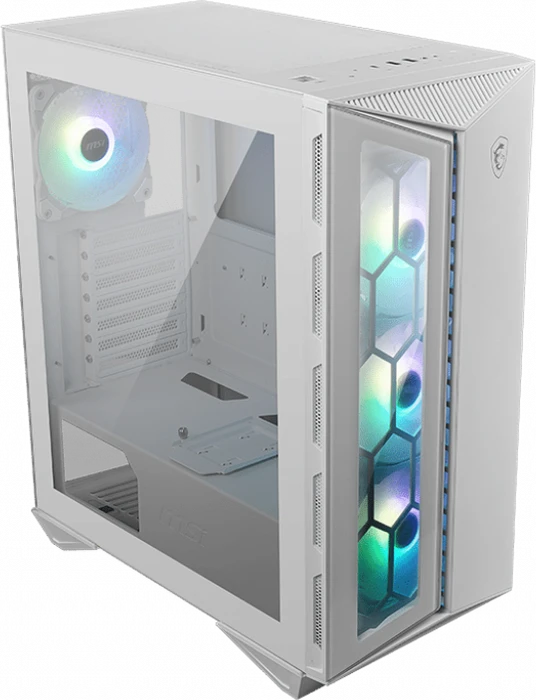 MSI MPG Gungnir 110R White, weiß, Glasfenster