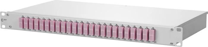 Metz Connect OpDAT fix VIK LWL-Patchpanel SC-D Kupplungen, OM4 violett, 24-Port, 1HE, 1HE