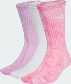 adidas Tie-Dye Crew Socken bliss pink/bliss lilac/white, 3 Paare