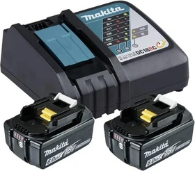 Makita Powersource-Kit Starterset 18V, 6.0Ah, Li-Ionen, 2 Akkus [12.0Ah] [216Wh]
