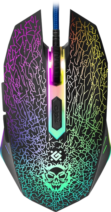 Defender Shock GM-110L RGB Gaming Mouse schwarz, USB
