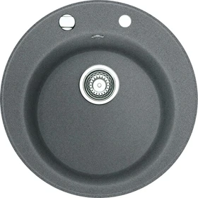 Franke Pamira ROG 610-41 Einbau Becken mittig mit Ablauffernbedienung steingrau