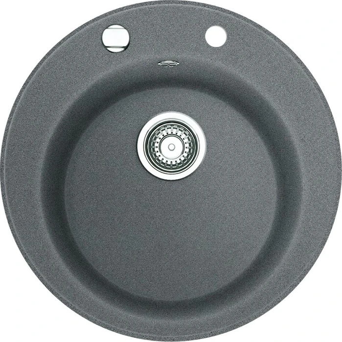 Franke Pamira ROG 610-41 Einbau Becken mittig mit Ablauffernbedienung steingrau
