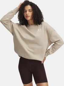 Under Armour Rival Oversize Sweatshirt city khaki light heather/white (Damen)