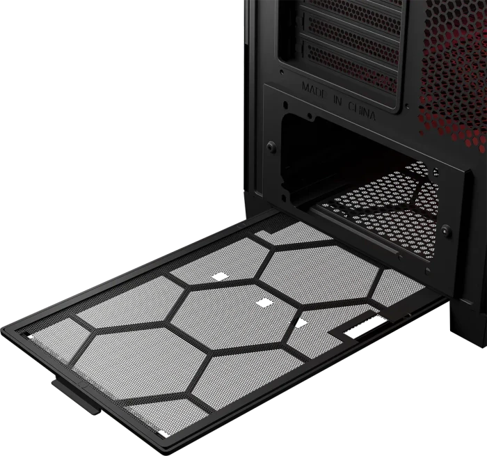 Modecom Volcano Expanse T Apex ARGB Midi, schwarz, Glasfenster