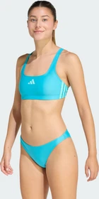 adidas 3-Streifen V-Back Bikini-Set lucid cyan/flash aqua (Damen)