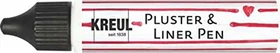 Kreul Pluster & Liner Pen Effektfarbe, weiß, 29ml
