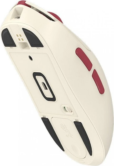 A4Tech Bloody R72 Ultra Duo Wireless Gaming Mouse mit Ladestation, Pixels Red, USB
