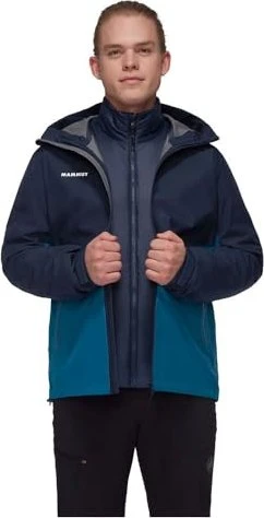 Mammut Alto Light 3in1 HS Hooded Funktionsjacke deep ice/marine (Herren)