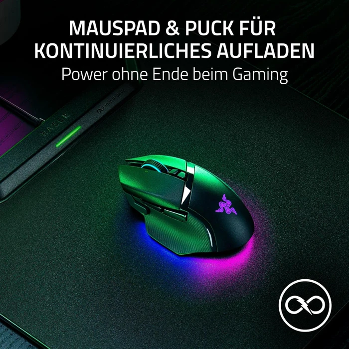 Razer HyperFlux V2 Wireless Charging System, Hard Edition, schwarz