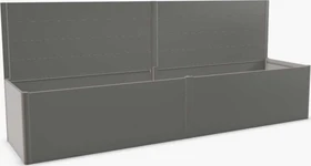 Biohort Sichtschutz 201x4x91cm für Hochbeet quarzgrau-metallic