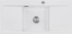 systemceram Mera Middle F Einbau Becken rechts mit Ablauffernbedienung satin