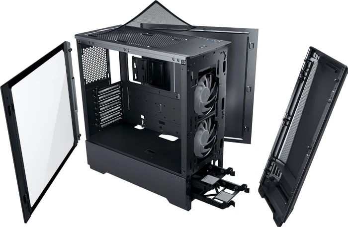 Phanteks Eclipse P360A, schwarz, Glasfenster