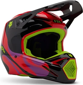 Fox Racing V1 Emotion schwarz/rot/violett/grün