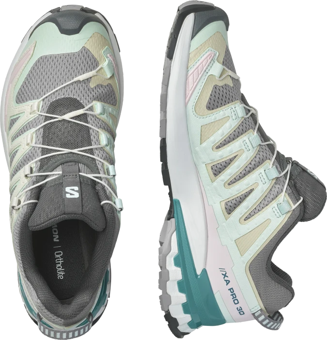 Salomon XA Pro 3D V9 gull/white/bleached aqua (Damen)