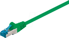 goobay Patchkabel, Cat6a, S/FTP, RJ-45/RJ-45, 10m, grün