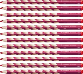 STABILO EASYcolors Buntstift kirschrot, Rechtshänder, 12er-Pack