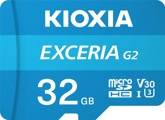 KIOXIA EXCERIA G2 R100/W50 32GB Kit, UHS-I U3, A1, Class 10