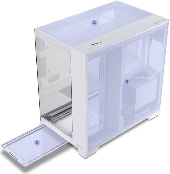 Antec Constellation C8 White, Glasfenster