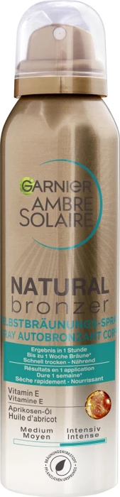 Garnier Ambre Solaire Natural Bronzer Selbstbräuner Spray, 150ml