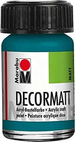 Marabu Decormatt Acryl Acrylfarbe, türkis, 15ml