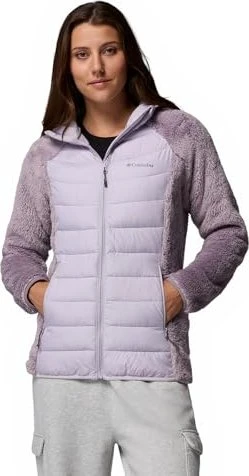 Columbia Powder Lite II Sherpa Hybrid Jacke shale purple/lavender pearl (Damen)