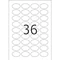 Herma Etiketten Special oval, 40.6x25.4mm, ablösbar, weiß, matt, 25 Blatt (900 Etiketten) Vorschaubild