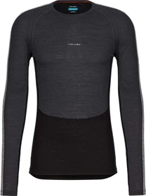 Icebreaker 125 ZoneKnit Merino Funktionsshirt langarm jet heather/black (Herren)