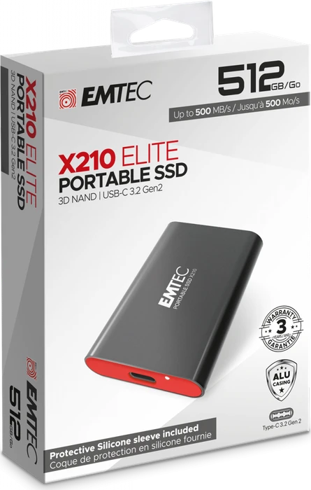 Emtec Elite X210, 512GB, USB-C 3.1
