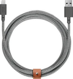 Native Union Belt Cable XL USB-A/Lightning Zebra