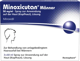 Minoxicutan Männer 50 mg/ml Spray, 180ml (3x 60ml)
