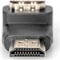 Digitus HDMI Stecker auf HDMI Buchse, 90° gewinkelt, Adapter, 4K60Hz Vorschaubild
