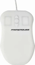 GETT KH29215 GCQ PrimeMouse, Silikon-Hygiene-Maus mit Aluminiumbodenplatte, weiß, IP68, USB