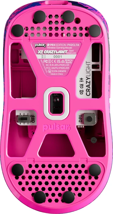 Pulsar Gaming Gears X2 CL CrazyLight Mini Wireless PRX Edition violett/blau, USB