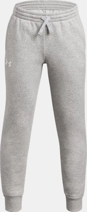 Under Armour Rival Fleece Trainingshose lang mod gray light heather/white (Junior)