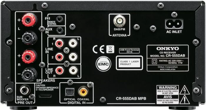 Onkyo CS-555DAB silber/schwarz