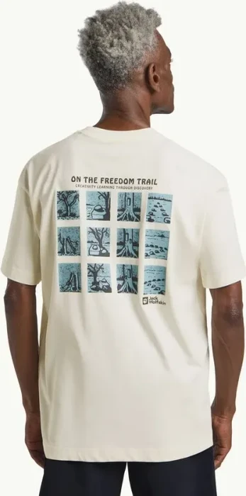 Jack Wolfskin Trailblazer T-Shirt kurzarm cotton white (Herren)