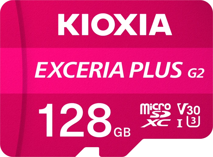 KIOXIA EXCERIA PLUS G2, microSD UHS-I U3, A1, V30