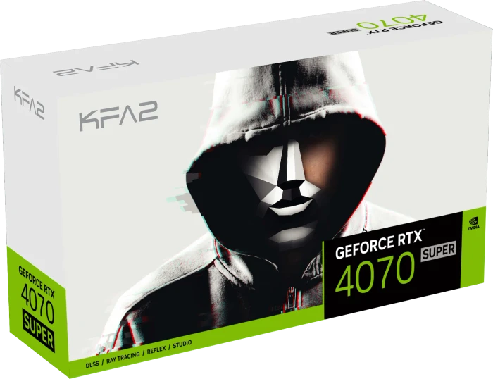 KFA2 GeForce RTX 4070 SUPER EX Gamer White (1-Click OC), 12GB GDDR6X, HDMI, 3x DP