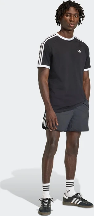 adidas 3-Streifen T-Shirt kurzarm schwarz (Herren)