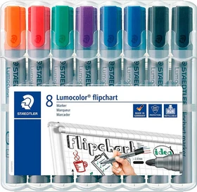 Staedtler Lumocolor Flipchartmarker 356 sortiert, 8er-Set